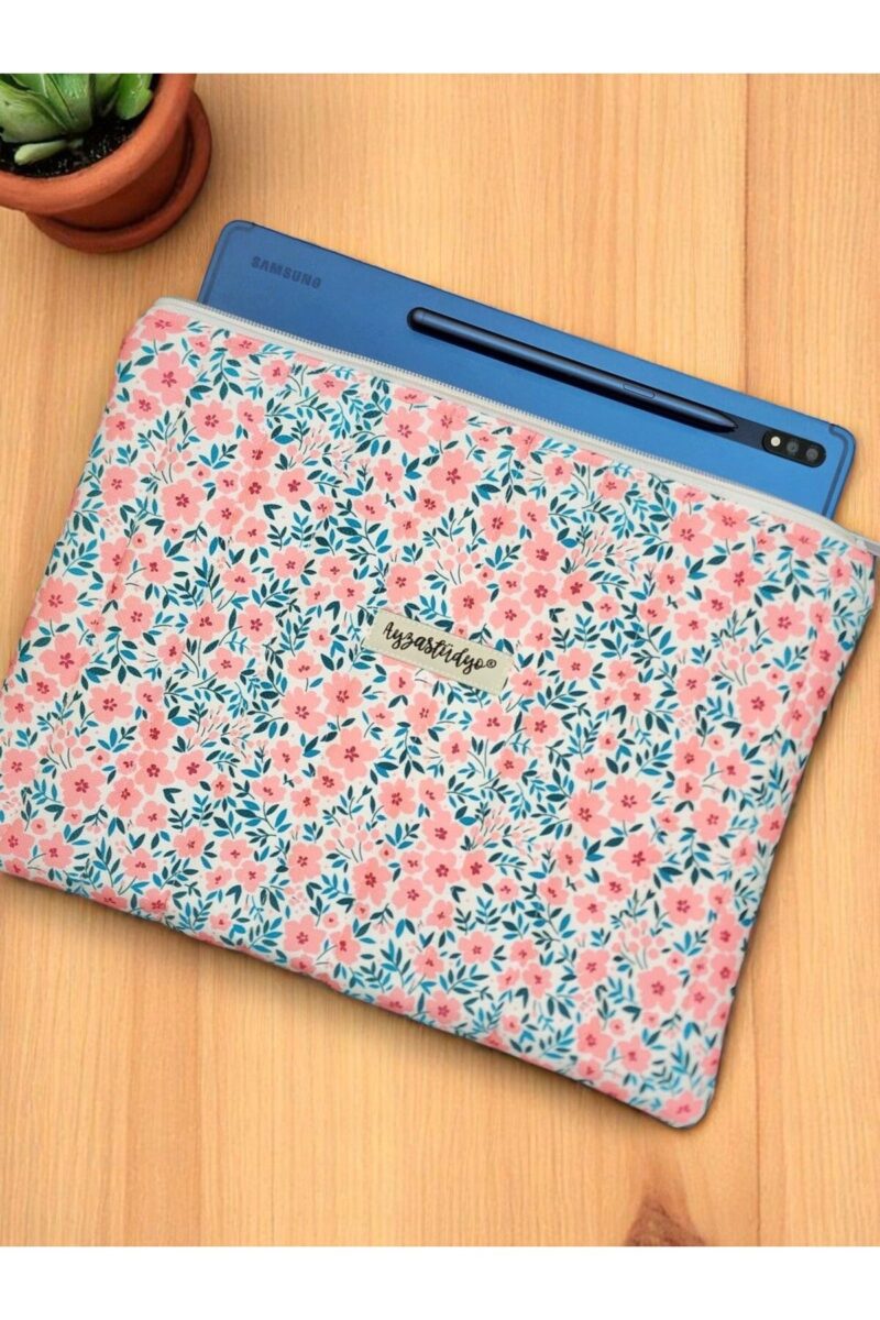Puffy iPad/Tablet Sleeve - Pinky Blossoms | Ayza Stüdyo