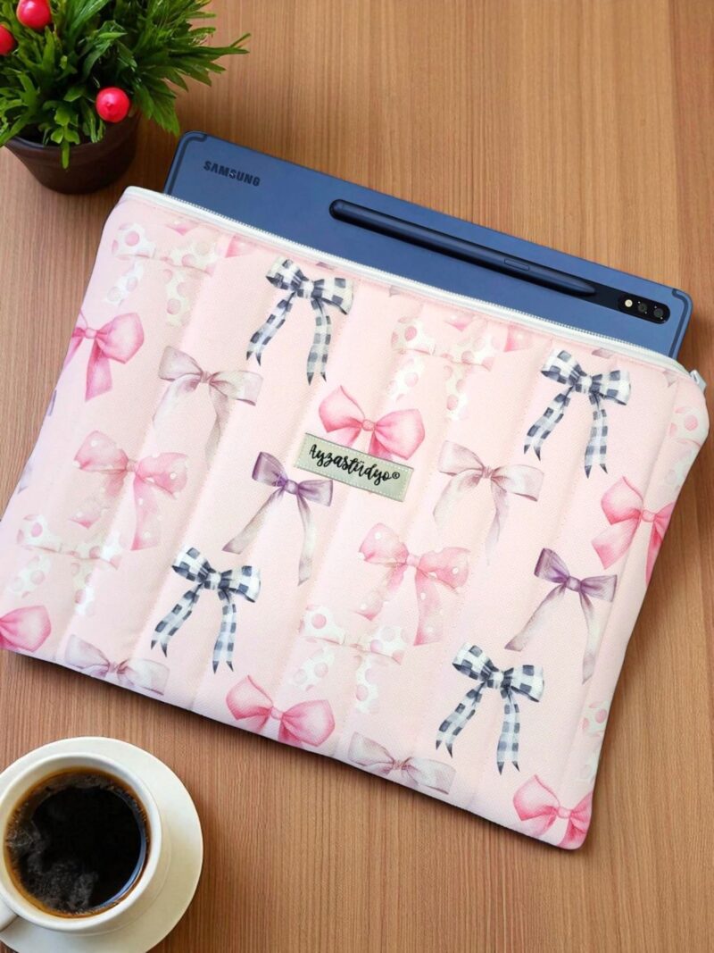 Puffy iPad/Tablet Sleeve - Pretty Bows | Ayza Stüdyo